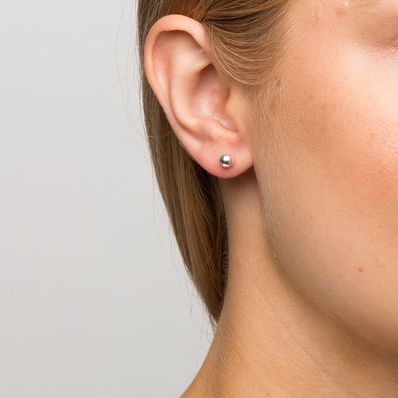 Sterling Silver 5mm Ball Earrings